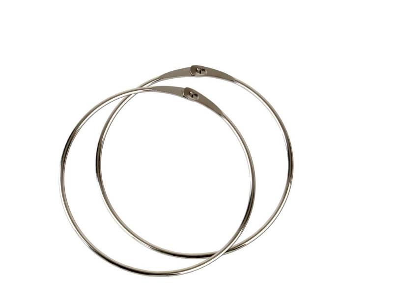 BigDean Schlüsselanhänger Warenring Schlüsselring 150mm mit Schnellverschluss (Set, 2-tlg., XXL Schlüsselring), Schnellverschluss, Retro, Stahl Verzinkt von BigDean