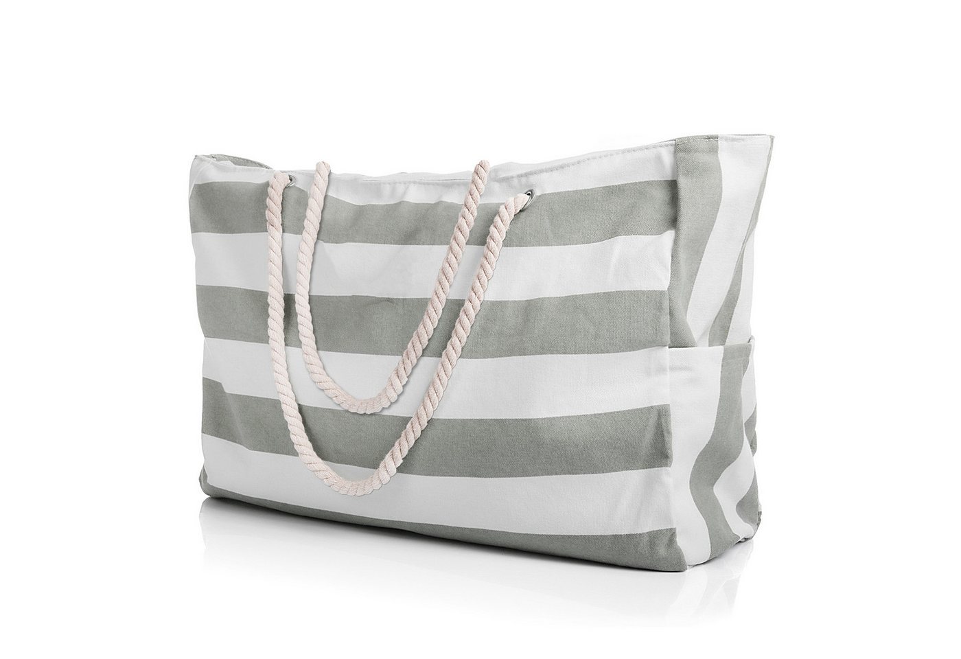 BigDean XL-Strandtasche Badetasche Strandtasche mit Reißverschluss Schwimmbad Tasche (Packung, 1-tlg., 1 stk), Waschbar bei 30°c von BigDean