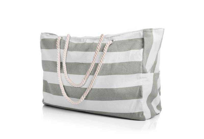 BigDean XL-Strandtasche Badetasche Strandtasche mit Reißverschluss Schwimmbad Tasche (Packung, 1-tlg., 1 stk), Waschbar bei 30°c von BigDean