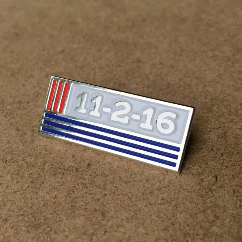 11-2-16 Chicago Cubs Emaille Pin - Sleek Zum Gedenken An Das Datum, Dem Die World Series 2016 Gewonnen Haben Der Beste Tag Aller Zeiten Spaß von BigLeaguePins