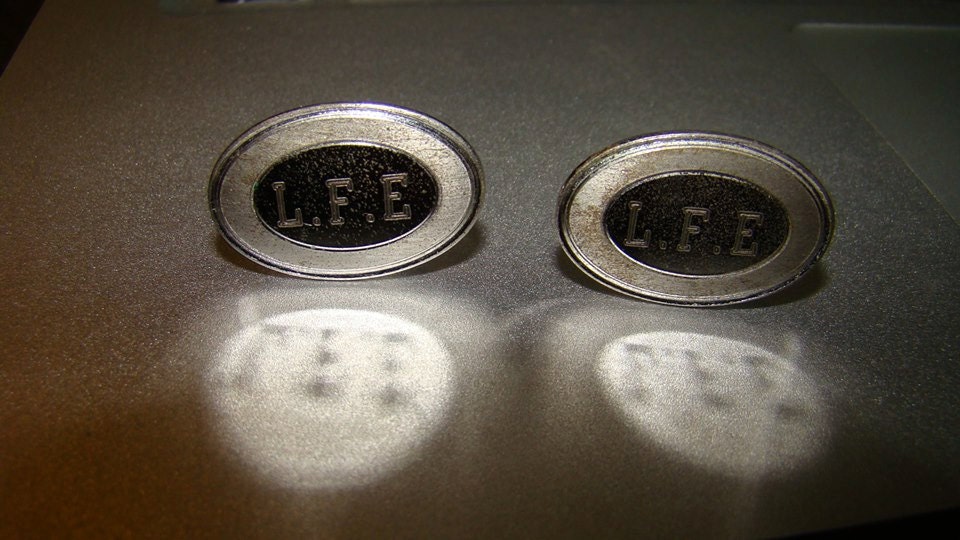 Vintage 925 Sterling Silber Manschettenknöpfe von BigLouAntiqueGems