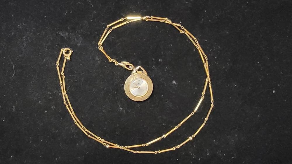 Vintage Bucherer Gold Filled & Sterling Silber | 0.800 Hand Wind Damen Anhänger Uhr Vintage Bucherer Gold Filled & Sterling Silber | 0.800 Hand Wind Damen Anhänger Uhr von BigLouAntiqueGems