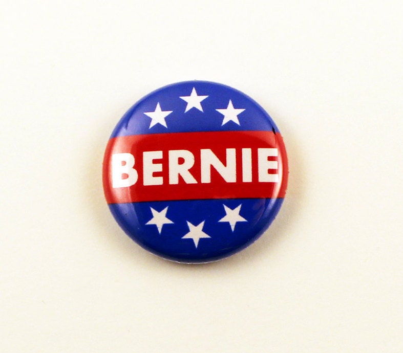 1 Inch Pinback Bernie Sanders Wahlkampf Button | Anstecknadel Dezent von BigMeanPunk