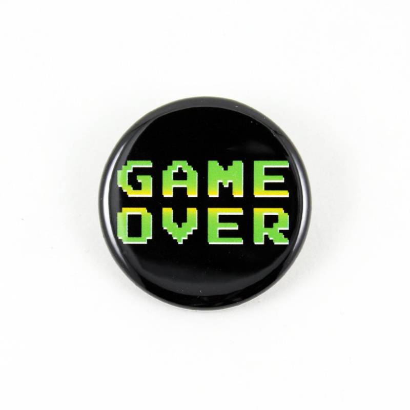 Game Over Button 8-Bit Retro Gaming Nostalgie von BigMeanPunk