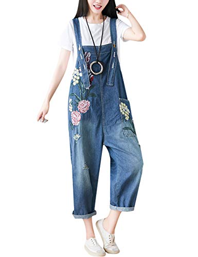 Bigassets Damen Ärmellos Jeans Latzhose Jumpsuits Overalls Jeanshosen Style 2 von Bigassets
