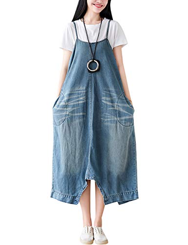 Bigassets Damen Ärmellos Jeans Latzhose Jumpsuits Overalls Jeanshosen Style 6 von Bigassets