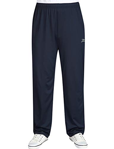 Bigassets Herren Beiläufig Hose Gummizug in der Taille Jogginghose mit Reißverschlusstaschen Style 1 Blue S von Bigassets