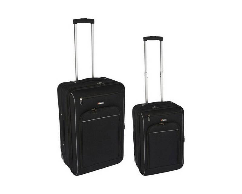 Bigbuy Trolley Koffer Reiseset Schwarz Polyester 2-teilig von Bigbuy