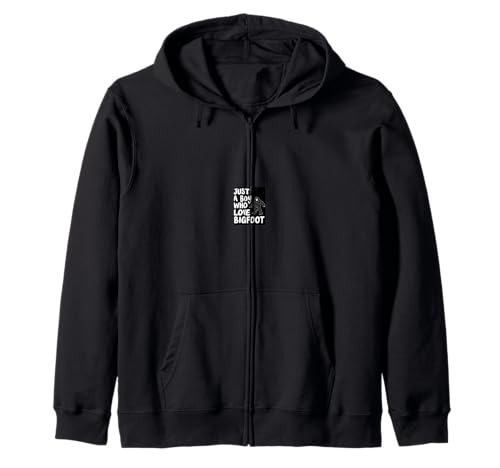 JUST A Boy WHO Love Bigfoot Boy Kapuzenjacke JUST A Boy WHO Love Bigfoot Boy Kapuzenjacke von Bigfoot Boy Geschenk Design