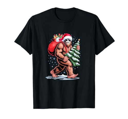 Santa Bigfoot Sunglasses Christmas Tree Costume Family Kids T-Shirt von Bigfoot Christmas Costume