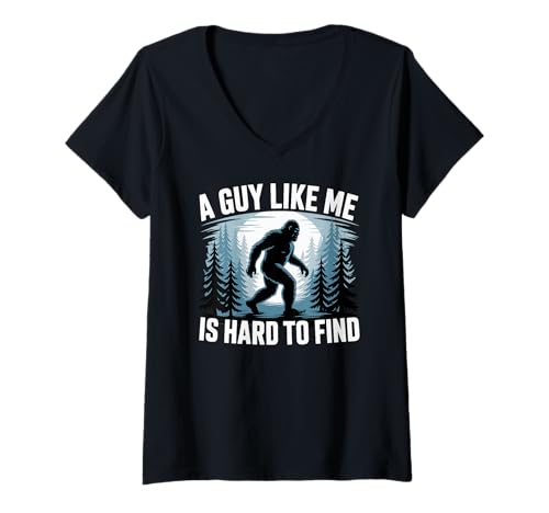 Damen Lustiger Bigfoot, EIN Typ wie ich ist schwer zu Finden T-Shirt mit V-Ausschnitt Damen Lustiger Bigfoot, EIN Typ wie ich ist schwer zu Finden T-Shirt mit V-Ausschnitt von Bigfoot Forest Hiking Humor by NLTS