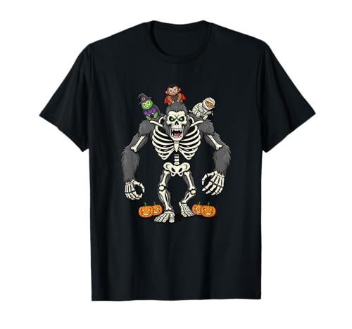 Bigfoot Skelett Mumie Hexe Halloween Kinder Herren Damen T-Shirt von Bigfoot Lovers Cute Halloween Outfits for Boy Girl