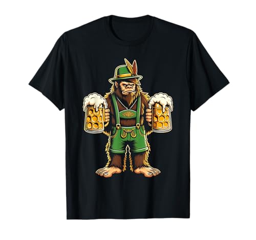 Bigfoot Mit Bier Lederhosen Oktoberfest Männer Frauen T-Shirt Bigfoot Mit Bier Lederhosen Oktoberfest Männer Frauen T-Shirt von Bigfoot Mit Bier Lederhosen Oktoberfestc Design