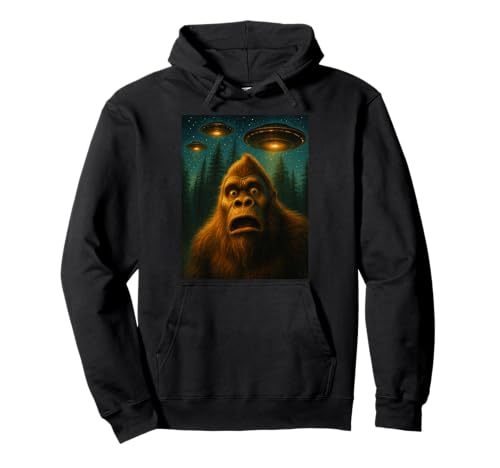 Bigfoot Sasquatch Alien UFO Sternennacht Geschenke Männer Frauen Kinder Pullover Hoodie von Bigfoot Suprise Apparel Gifts Graphic Tees