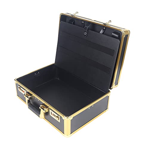 Friseur Werkzeugkoffer Tragbarer Barber Case mit Sicheres Kombinationsschlössern Friseur Tool Organizer mit Schultergurt Verschiedene Friseur Werkzeuge Speichern15.74 * 6.49 * 10.82 Zoll Gold Friseur Werkzeugkoffer Tragbarer Barber Case mit Sicheres Kombinationsschlössern Friseur Tool Organizer mit Schultergurt Verschiedene Friseur Werkzeuge Speichern15.74 * 6.49 * 10.82 Zoll Gold von Biggittig