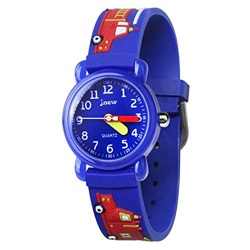 Bigmeda Kinderuhr, 3D Cute Cartoon Armbanduhr,Armbanduhr für Kinder Jungen und Mädchen,30M wasserdichte Analog Quarzuhr, Teaching Handgelenk Uhren mit Silikon Armband (HLF) von Bigmeda