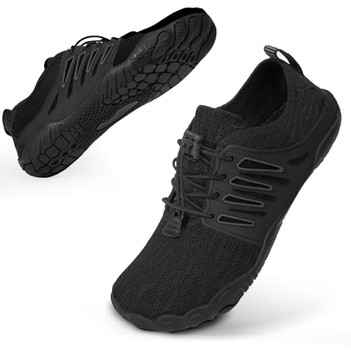 Bigzagger Barfuss Schuhe Damen Herren Sommer Barfußschuhe Damen Schnell Trocknend Badeschuhe mit Breite Zehenbox und Zero-Drop Sohle Unisex Barfussschuhe Traillaufschuhe Fitnessschuhe von Bigzagger