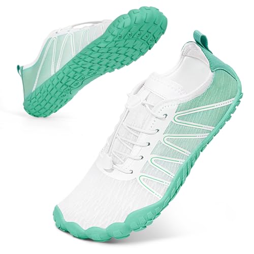 Bigzagger Barfuss Schuhe Damen Herren Sommer Barfußschuhe Damen Schnell Trocknend Badeschuhe mit Breite Zehenbox und Zero-Drop Sohle Unisex Barfussschuhe Traillaufschuhe Fitnessschuhe von Bigzagger