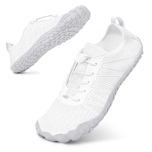 Bigzagger Barfuss Schuhe Damen Herren Sommer Barfußschuhe Damen Schnell Trocknend Badeschuhe mit Breite Zehenbox und Zero-Drop Sohle Unisex Barfussschuhe Traillaufschuhe Fitnessschuhe von Bigzagger