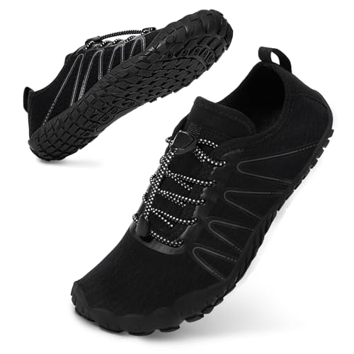 Bigzagger Barfuss Schuhe Damen Herren Sommer Barfußschuhe Damen Schnell Trocknend Badeschuhe mit Breite Zehenbox und Zero-Drop Sohle Unisex Barfussschuhe Traillaufschuhe Fitnessschuhe von Bigzagger