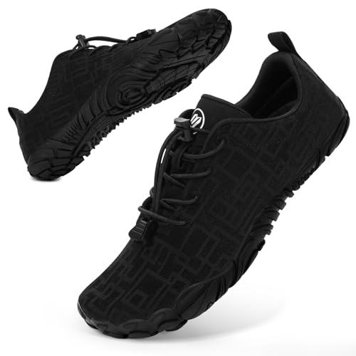 Bigzagger Barfuss Schuhe Damen Herren Sommer Barfußschuhe Damen Schnell Trocknend Badeschuhe mit Breite Zehenbox und Zero-Drop Sohle Unisex Barfussschuhe Traillaufschuhe Fitnessschuhe von Bigzagger