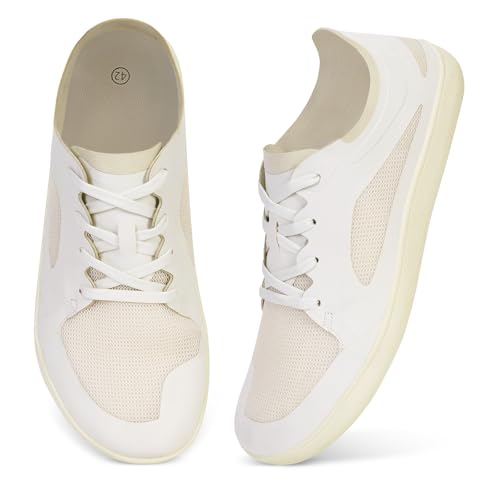 Bigzagger Barfußschuhe Breite Herren Sommer Barfuss Sneaker Herren mit Breite Zehenbox und Zero-Drop Solhe Leicht Atmungsaktiv Walkingschuhe Sportschuhe Turnschuhe von Bigzagger