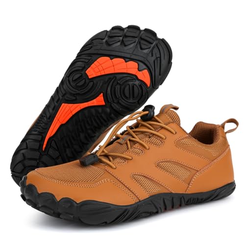 Bigzagger Barfußschuhe Damen Herren Schnell Trocknend Traillaufschuhe Zehenschuhe mit Zero-Drop Sohle Breite Zehen Barfußschuhe für Running Fitness Minimalistische Gr.36-47 von Bigzagger