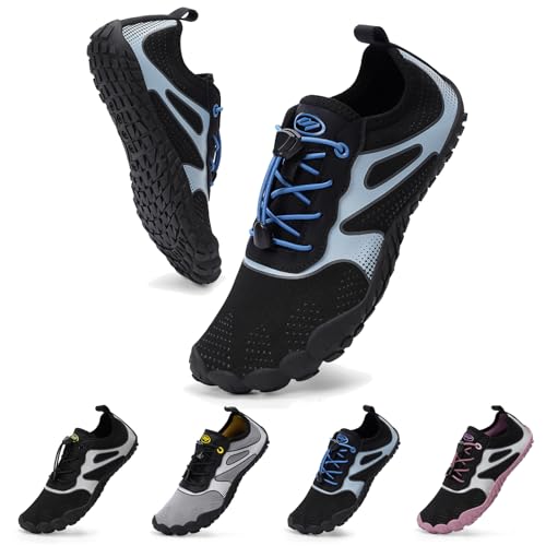 Bigzagger Barfußschuhe Herren Damen Sommer Barfuss Schuhe Schnell Trocknend Wasserschuhe mit Breite Zehenbox & Zero-Drop Sohle Badeschuhe Barfussschuhe Traillaufschuhe Fitnessschuhe von Bigzagger