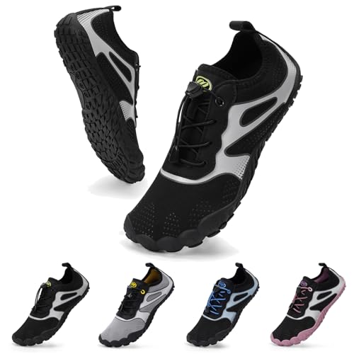 Bigzagger Barfußschuhe Herren Damen Sommer Barfuss Schuhe Schnell Trocknend Wasserschuhe mit Breite Zehenbox & Zero-Drop Sohle Badeschuhe Barfussschuhe Traillaufschuhe Fitnessschuhe von Bigzagger
