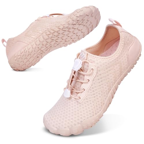 Bigzagger Barfußschuhe Herren Damen Sommer Barfuss Schuhe Schnell Trocknend Wasserschuhe mit Breite Zehenbox & Zero-Drop Sohle Badeschuhe Barfussschuhe Traillaufschuhe Fitnessschuhe von Bigzagger