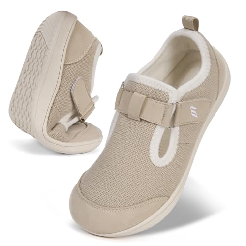 Bigzagger Diabetiker Hausschuhe Herren Damen Extra Weit Diabetiker Schuhe mit Schuhverschluss Ultraleicht Orthopädische Schuhe Gesundheitsschuhe für Geschwollene Füße von Bigzagger