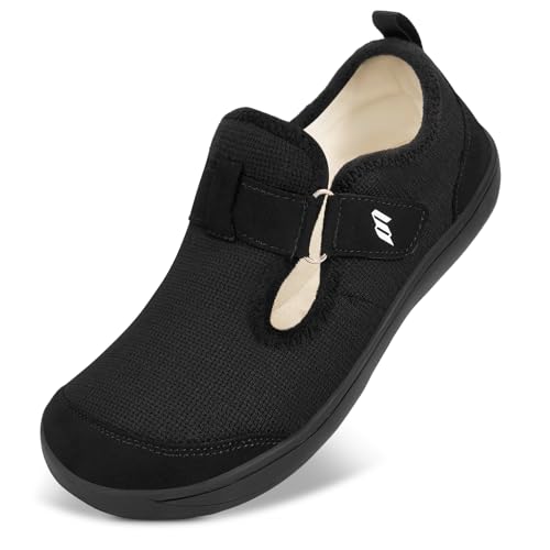 Bigzagger Diabetiker Hausschuhe Herren Damen Extra Weit Diabetiker Schuhe mit Schuhverschluss Ultraleicht Orthopädische Schuhe Gesundheitsschuhe für Geschwollene Füße von Bigzagger