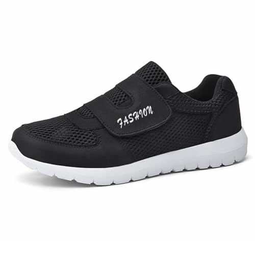 Bigzagger Diabetiker Schuhe Herren und Damen Extra Weit mit Klettverschluss Orthopädische Schuhe mit Memory Foam Sohle Nahtloser überbreite Gesundheitsschuhe für Geschwollene Füße von Bigzagger