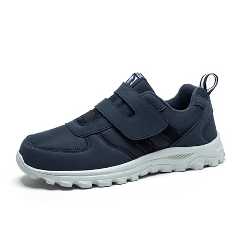 Bigzagger Diabetiker Schuhe Herren Damen Extra Weit mit Klettverschluss Orthopädische Schuhe mit Memory Foam Sohle Nahtloser Ultraleicht Gesundheitsschuhe für Geschwollene Füße von Bigzagger
