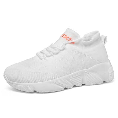 Bigzagger Diabetiker Sneaker Herren Damen Extra Weit Orthopädische Schuhe mit Memory Foam Sohle Elevator Walkingschuhe Leichtgewichts Atmungsaktiv Gesundheitsschuhe für Geschwollene Füße von Bigzagger