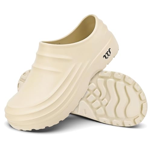 Bigzagger Kochschuhe Herren Damen Rutschfeste Wasserdicht Ölbeständig Herren Arbeits Berufsschuhe Slip on Koch Slippers Arbeitsschuhe Herren Ohne Stahlkappe von Bigzagger