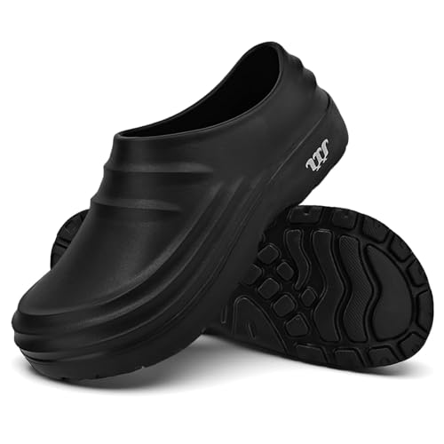 Bigzagger Kochschuhe Herren Damen Rutschfeste Wasserdicht Ölbeständig Herren Arbeits Berufsschuhe Slip on Koch Slippers Arbeitsschuhe Herren Ohne Stahlkappe von Bigzagger
