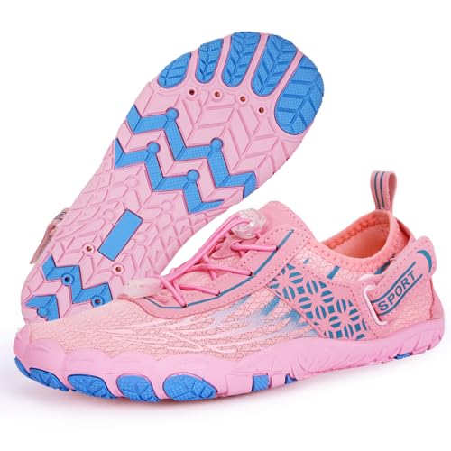 Bigzagger Unisex Badeschuhe Damen Herren Barfußschuhe rutschfest Weiche Sohle Wasserschuhe Atmungsaktiv Schwimmschuhe Schnell Trocknend Aquaschuhe Gr.35-47 von Bigzagger