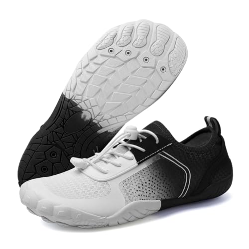 Bigzagger Unisex Badeschuhe Damen Herren Barfußschuhe rutschfest Weiche Sohle Wasserschuhe Atmungsaktiv Schwimmschuhe Schnell Trocknend Aquaschuhe Gr.35-47 von Bigzagger