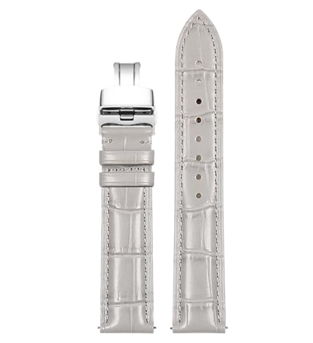 Bihahyj 12mm-22mm Damen-Uhrenarmband aus Leder mit Schmetterlingsverschluss, Farbe 4, 14mm von Bihahyj