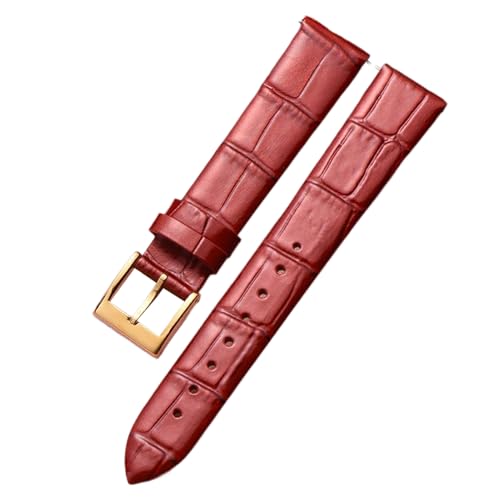 Bihahyj Ersatz-Uhrenarmbänder aus Leder für Männer und Frauen, 6mm-22mm, Farbe 1, 17mm von Bihahyj