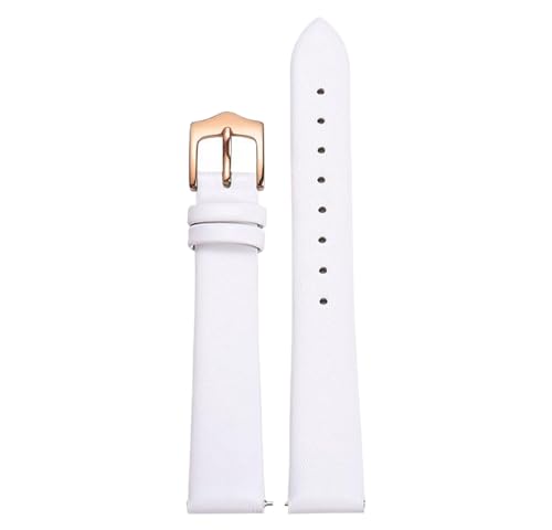 Bihahyj Leder-Uhrenarmbänder für Männer und Frauen, Uhrenarmband mit Edelstahlschnalle 6mm-18mm, Farbe 6, 17mm von Bihahyj