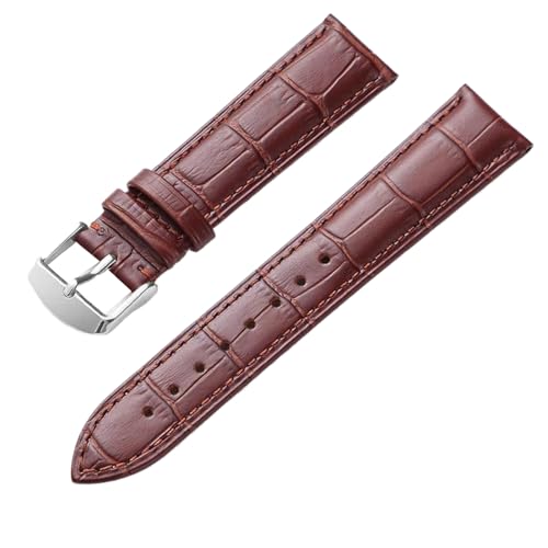 Bihahyj Lederarmband für Uhren, 10–24mm, Echtlederarmband mit Edelstahlverschluss, Farbe 2 Bihahyj Lederarmband für Uhren, 10–24mm, Echtlederarmband mit Edelstahlverschluss, Farbe 2 von Bihahyj