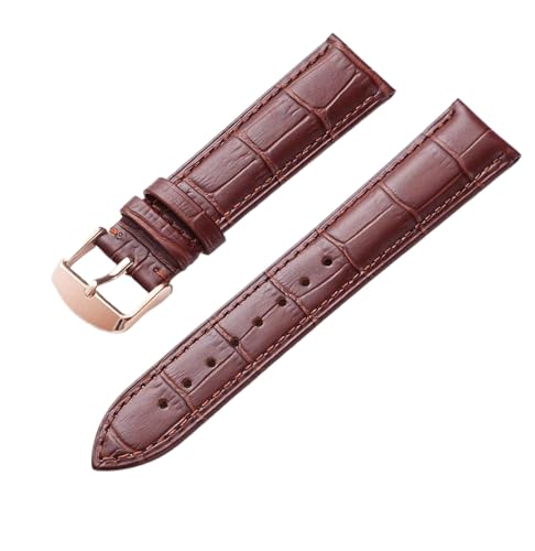 Bihahyj Lederarmband für Uhren, 10–24mm, Echtlederarmband mit Edelstahlverschluss, Farbe 4 Bihahyj Lederarmband für Uhren, 10–24mm, Echtlederarmband mit Edelstahlverschluss, Farbe 4 von Bihahyj