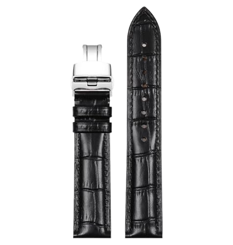 Bihahyj Uhrenarmband, Ersatz-Uhrenarmband aus Leder für Herren und Damen, 12-22mm, Farbe 1, 17mm Bihahyj Uhrenarmband, Ersatz-Uhrenarmband aus Leder für Herren und Damen, 12-22mm, Farbe 1, 17mm von Bihahyj