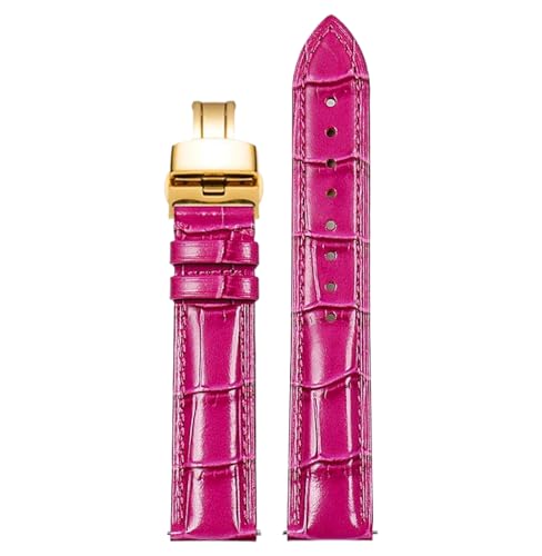 Bihahyj Uhrenarmband, Ersatz-Uhrenarmband aus Leder für Herren und Damen, 12-22mm, Farbe 8, 15mm von Bihahyj