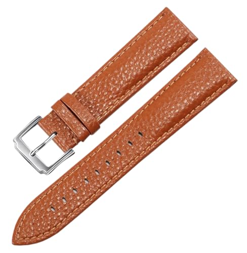Bihahyj Uhrenarmband 12mm-22mm Lichee Muster Echtleder Uhrenarmband, Farbe 5, 19 mm Bihahyj Uhrenarmband 12mm-22mm Lichee Muster Echtleder Uhrenarmband, Farbe 5, 19 mm von Bihahyj
