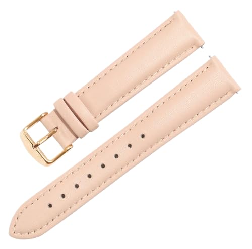 Bihahyj Uhrenarmband 12mm-24mm Damen Echtlederarmband mit Butterfly-Verschluss, Farbe 5, 16 mm von Bihahyj