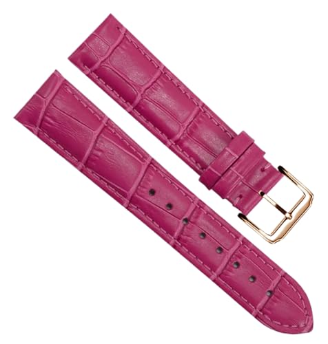 Bihahyj Uhrenarmband 12mm bis 24mm Echtlederarmband mit Butterfly-Verschluss in Rot, Farbe 11, 19 mm Bihahyj Uhrenarmband 12mm bis 24mm Echtlederarmband mit Butterfly-Verschluss in Rot, Farbe 11, 19 mm von Bihahyj