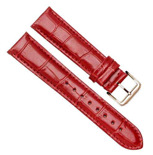 Bihahyj Uhrenarmband 12mm bis 24mm Echtlederarmband mit Butterfly-Verschluss in Rot, Farbe 6, 16 mm Bihahyj Uhrenarmband 12mm bis 24mm Echtlederarmband mit Butterfly-Verschluss in Rot, Farbe 6, 16 mm von Bihahyj